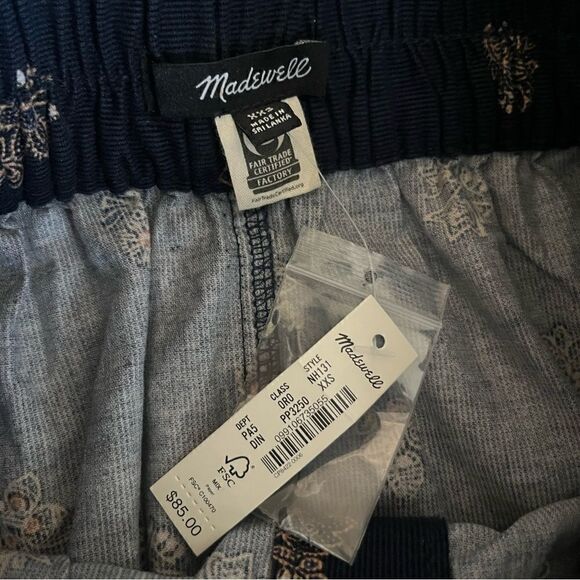 NWT- Madewell Button Front Corduroy Paperbag Miniskirt - Picture 3 of 5